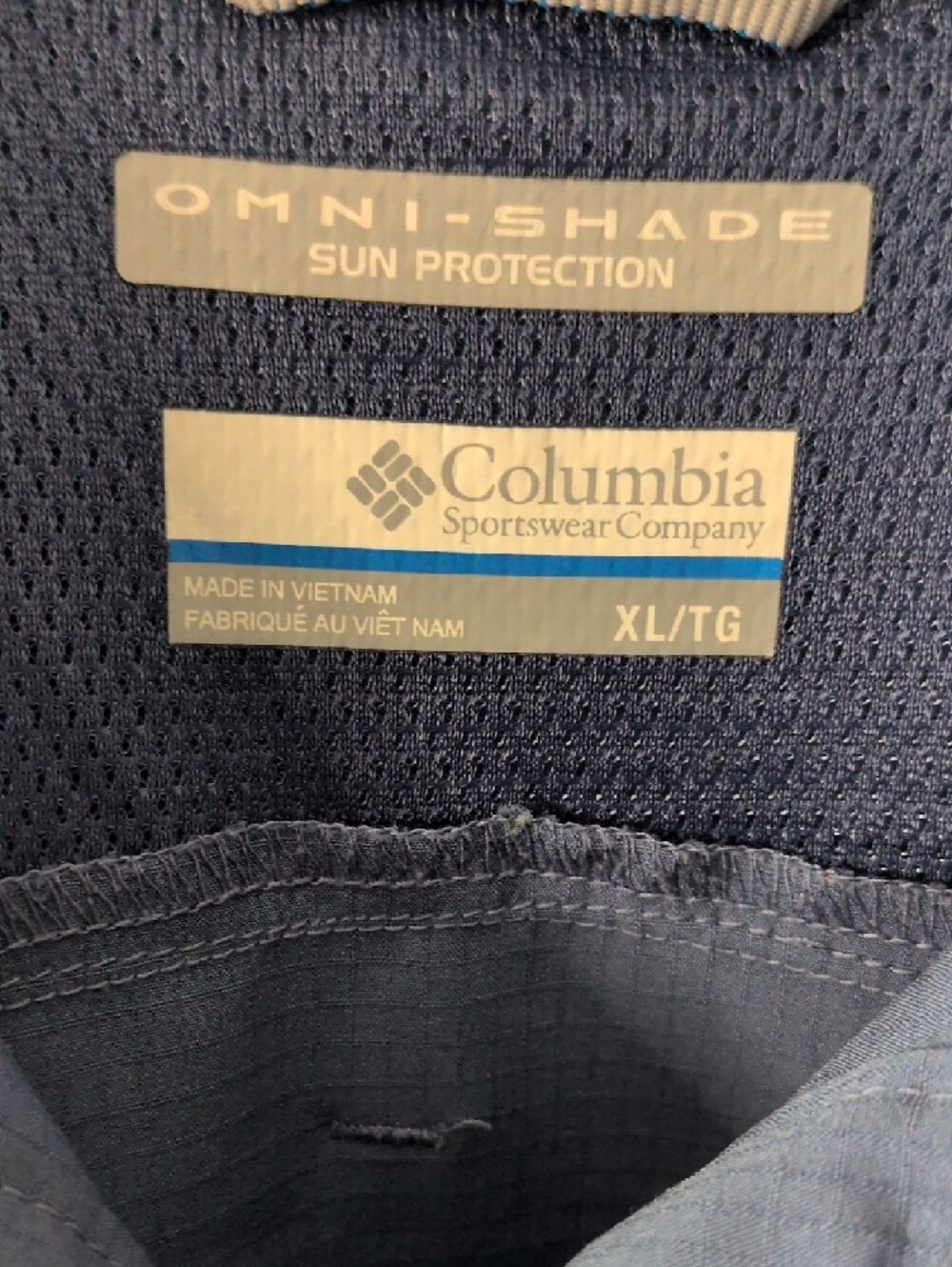 Columbia Women's Slate Blue Long-Sleeve Button Front Shirt - Picture 2 of 3